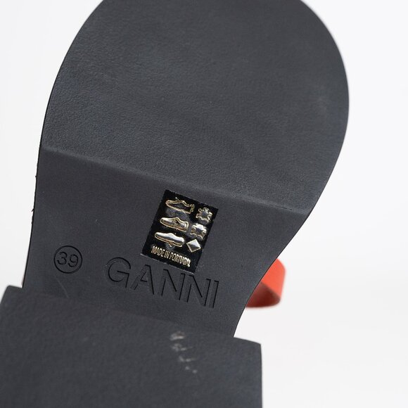 Ganni Red Platform Sandals - Picture 16 of 16